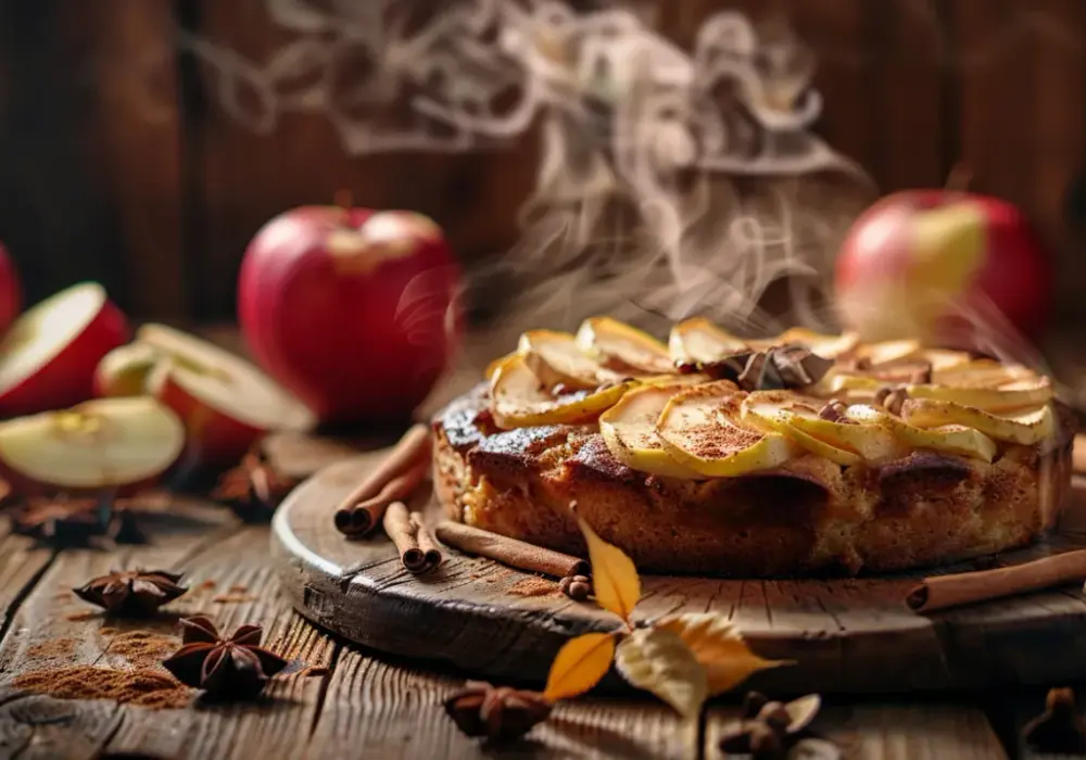 Korzenne ciasto jabłkowe: Rozgrzewający smak domowego ciepła. Mmm!