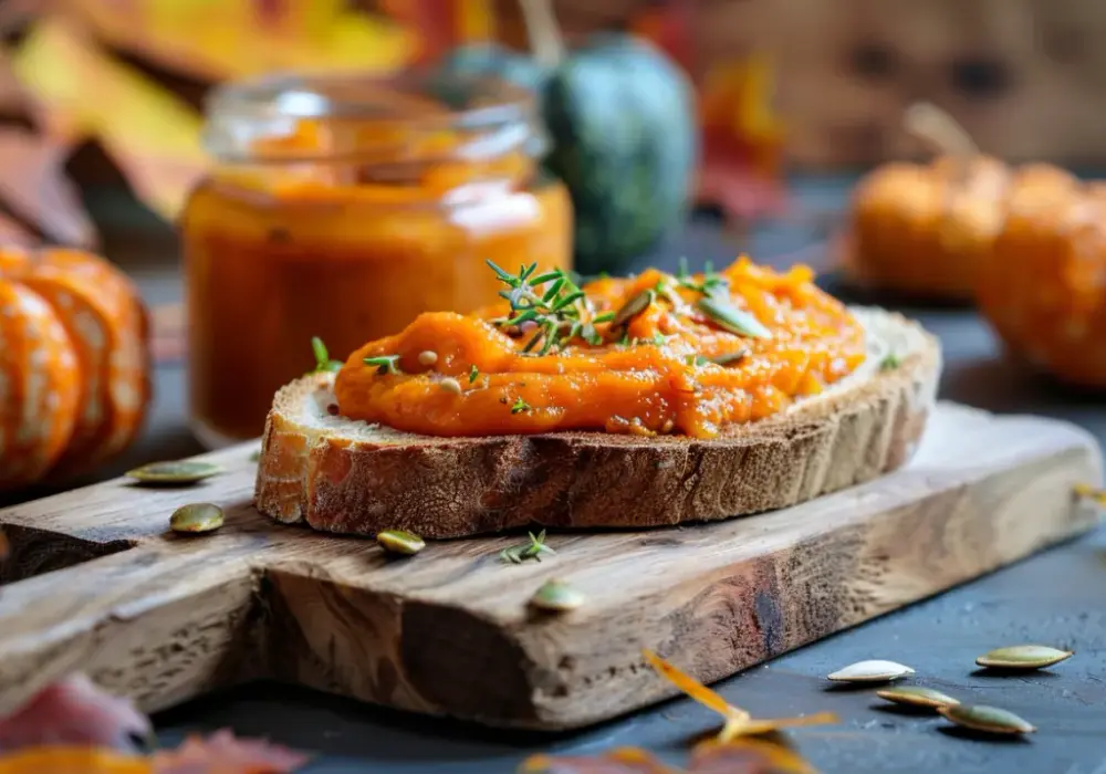 Kremowa pasta z pieczonej dyni: idealna do pieczywa - jesienny przysmak