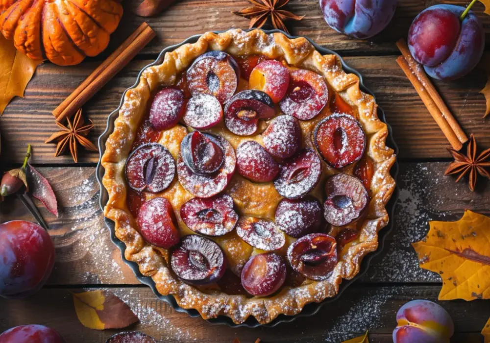 Tarta rustykalna ze śliwkami: jesienny deser bez formy, który zachwyci