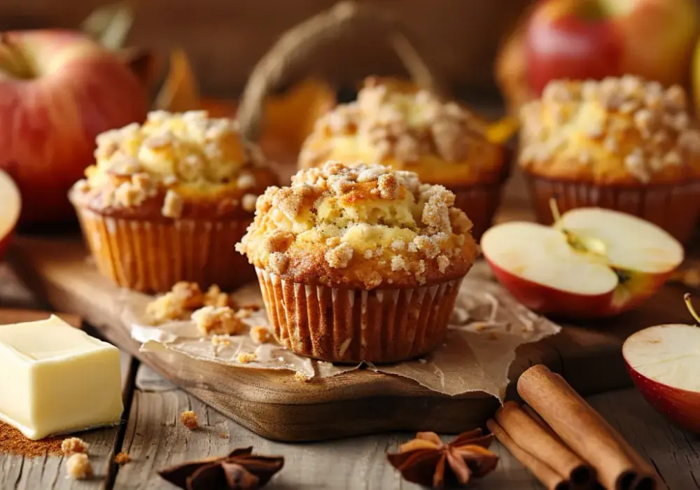Muffinki z masłem i jabłkami: Oto idealny przepis na jesień dla rodziny