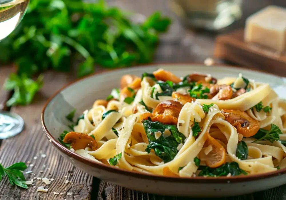 Tagliatelle z kurkami w sosie śmietanowym: letni przysmak na Twoim stole