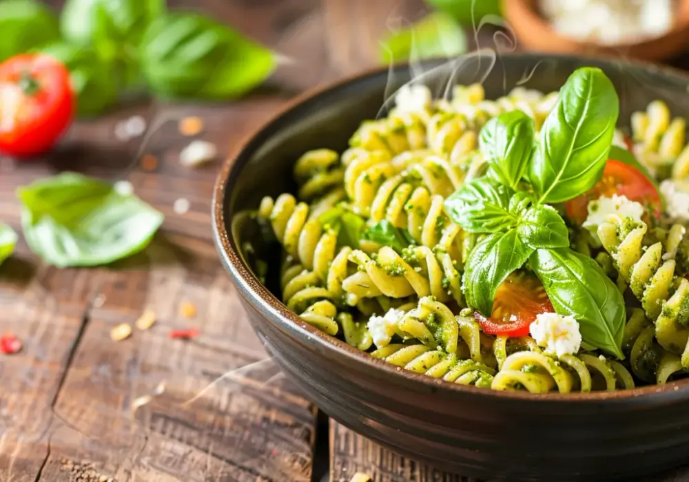 Makaron z pesto i fetą: łatwe włoskie smaki w 10 minut dla zapracowanych