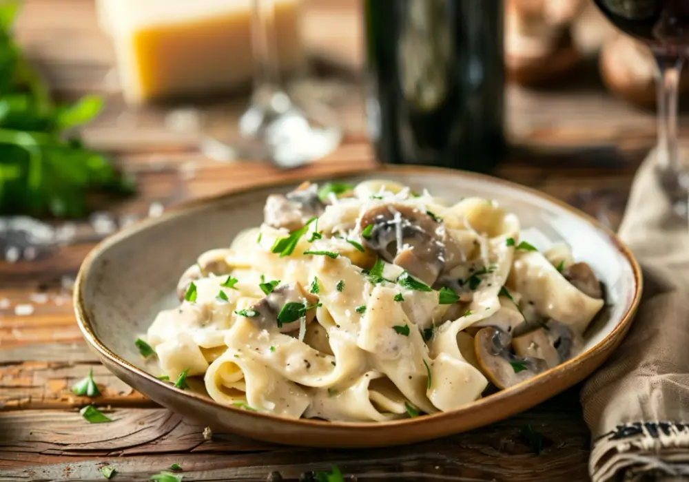 Papardelle z kurkami: Makaronowa uczta pełna aromatu