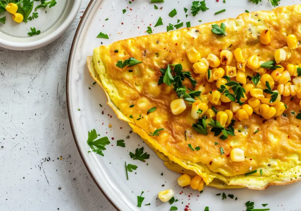 Omlet z kukurydzy: Bezglutenowa propozycja na śniadanie