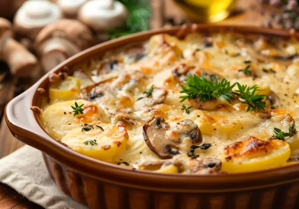Zapiekanka ziemniaczana z pieczarkami i serem: Pomysł na pyszny obiad
