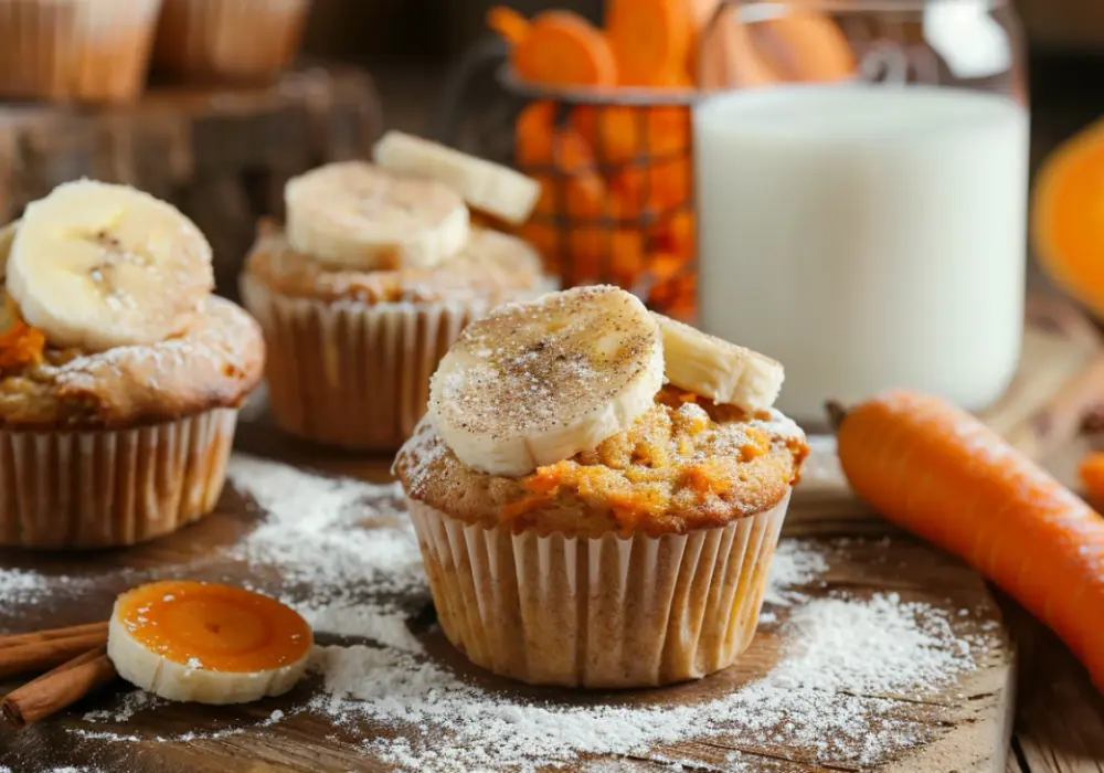 Muffiny bananowo marchewkowe: Zdrowe przekąski bez wyrzutów