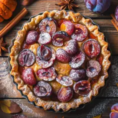 Tarta rustykalna ze śliwkami: jesienny deser bez formy, który zachwyci