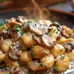 Gnocchi z sosem pieczarkowym: Włoski comfort food na już. Pycha!