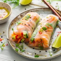 Spring rolls z łososiem: azjatycka przekąska w 15 minut gotowa!