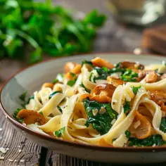 Tagliatelle z kurkami w sosie śmietanowym: letni przysmak na Twoim stole