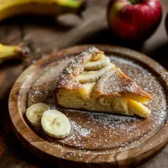 Ciasto z bananem i jabłkiem: Owocowy duet w puszystej formie. Pycha!