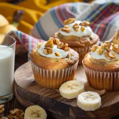 Zdrowy przysmak: Muffinki bananowe z jogurtem - prosty przepis