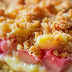 Puszyste ciasto z rabarbarem i delikatną pianką: Zachwycający przysmak