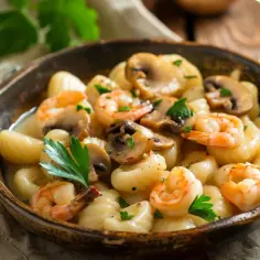 Gnocchi z kurkami i krewetkami: Poczuj włoskie smaki w swoim domu