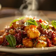 Włoskie inspiracje na talerzu - gnocchi z suszonymi pomidorami