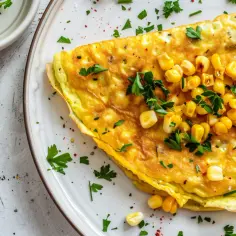 Omlet z kukurydzy: Bezglutenowa propozycja na śniadanie