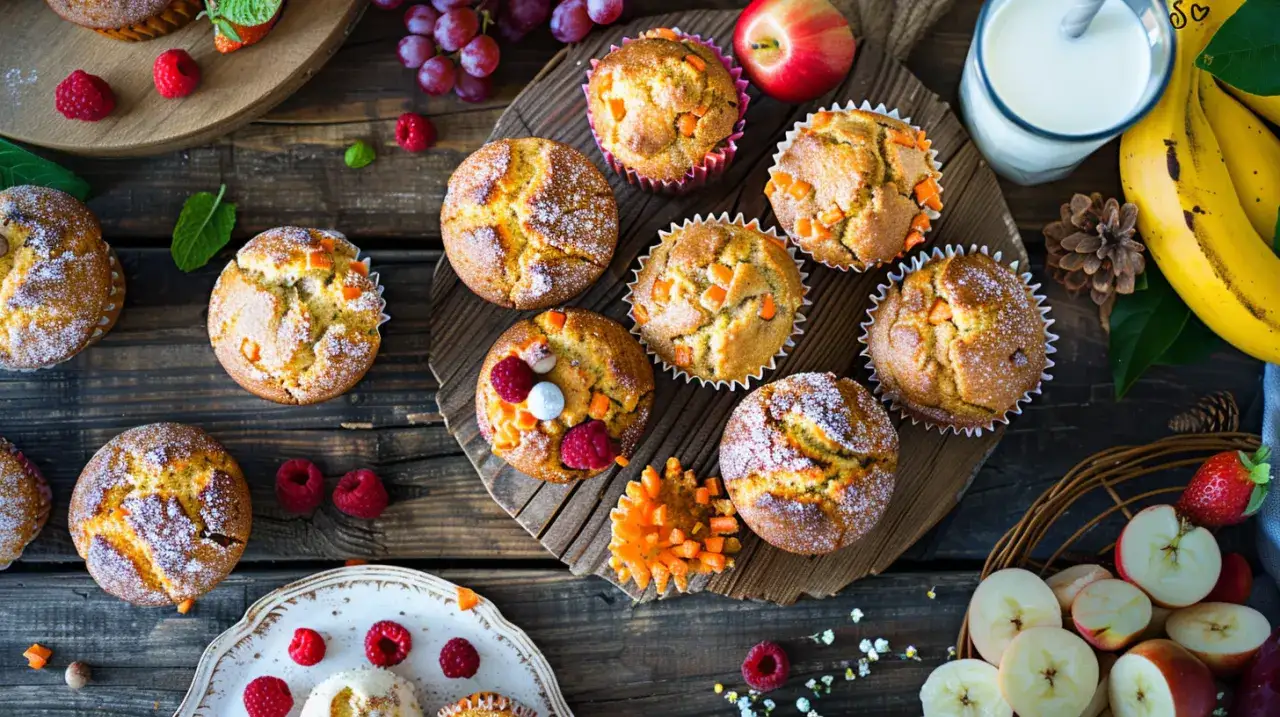 Zdjęcie Muffinki marchewkowo-jabłkowe: zdrowa przekąska dla dzieci i dorosłych
