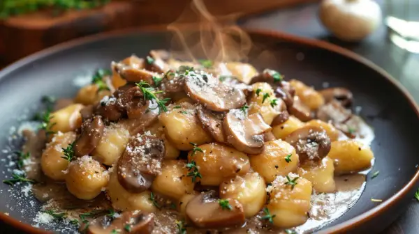 Gnocchi z sosem pieczarkowym: Włoski comfort food na już. Pycha!