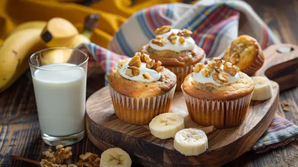 Zdrowy przysmak: Muffinki bananowe z jogurtem - prosty przepis